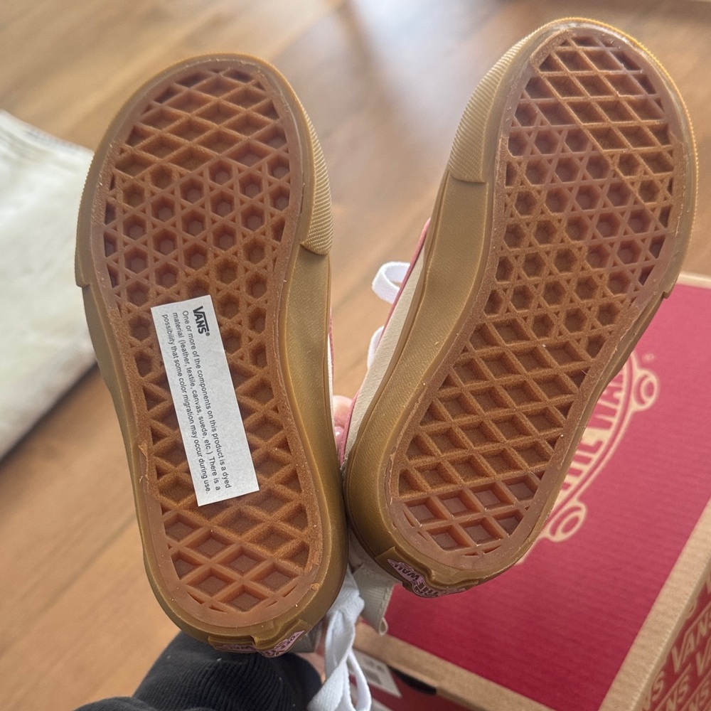Vans Kids High-Top Sneakers - Pink and Cream NWT - Picture 6 of 6